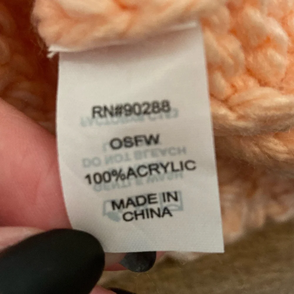 Adidas Pink/Peach/Cream Knit Beanie Hat Women’s